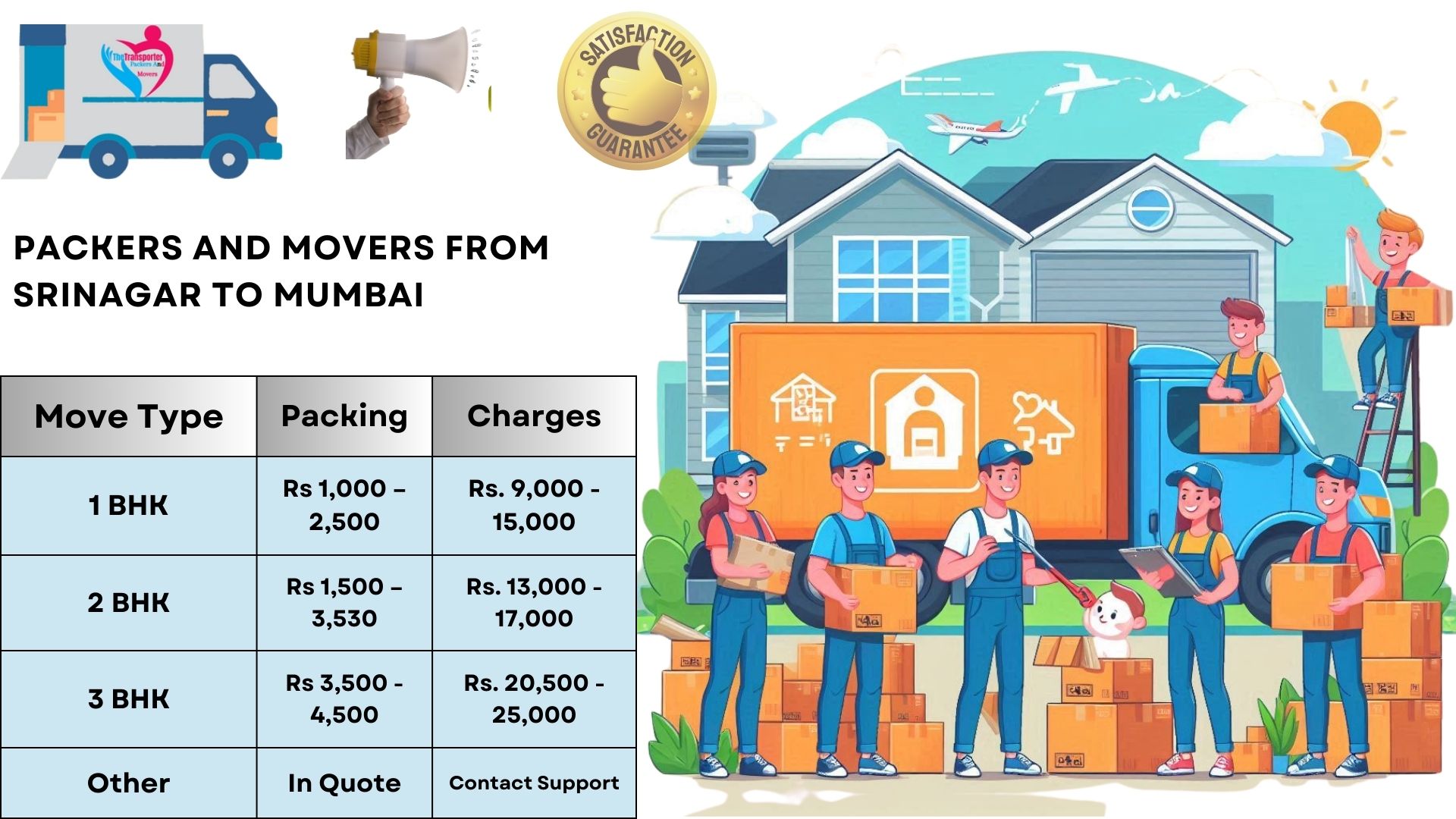 Your household goods shifting from Srinagar to Mumbai
